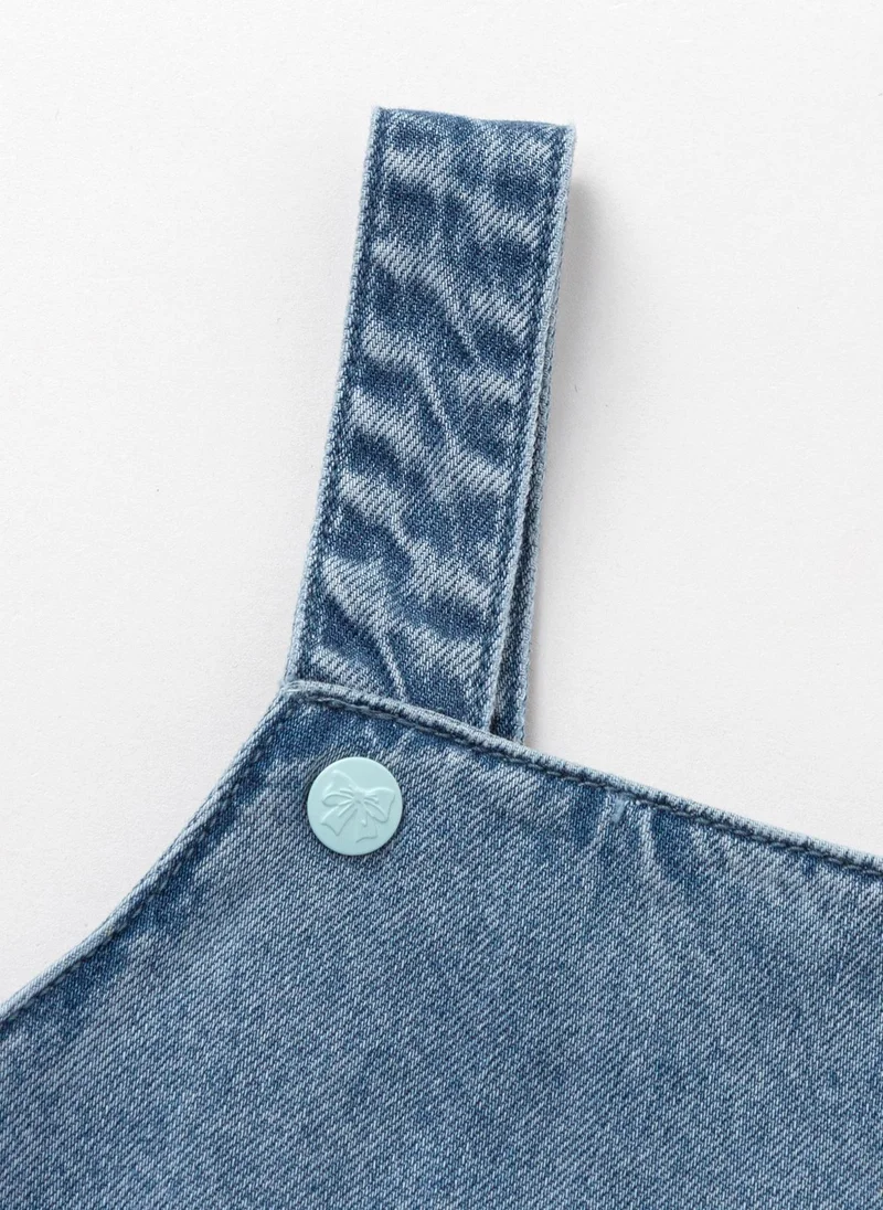 Balabala denim blue Toddler Girls Denim one-piece dress for Women | Best Price UAE